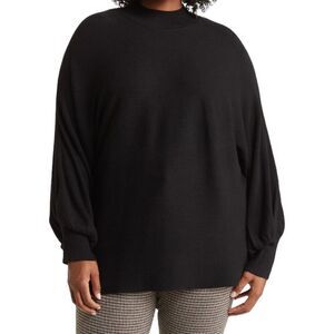 T Tahari Mock Neck Balloon Sleeve Sweater size 1X